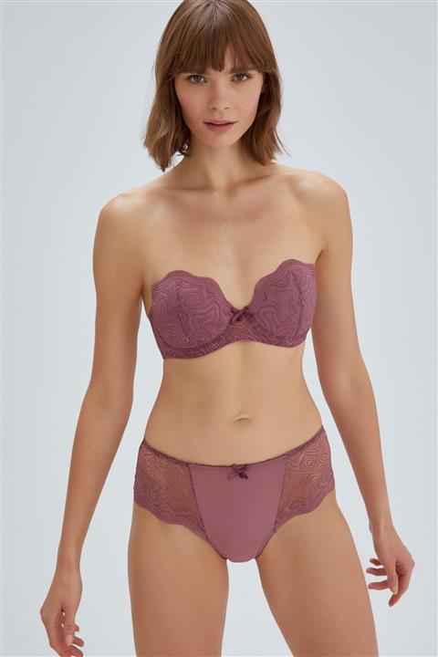 Dagi Koyu Gül Kurusu Stella Athena Straplez Push-up Sütyen
