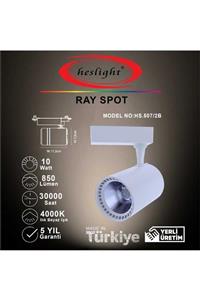 HESLIGHT Hs.507/2b 10w Cob Led Ray Spot Beyaz 4000k Ilık Beyaz Işık