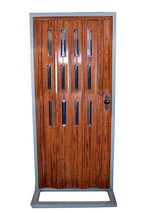 FARAN DEKORASYON Ceviz Camlı Akordiyon Kapı 87x210