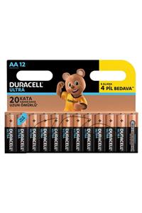 Duracell Turbo Max Alkalin AA Kalem Pil (8+4) 12'li Paket