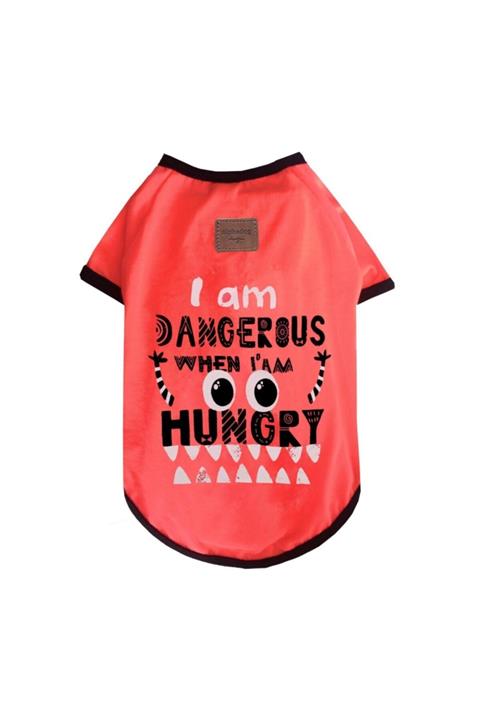 Alphadog Design Good Morning Start With A Cookie Köpek T-shirt Kırmızı