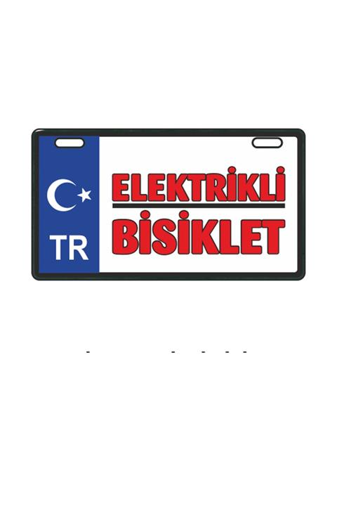 SEVENKARDEŞLER Mavi Elektrikli Bisiklet E-bike Plakalık