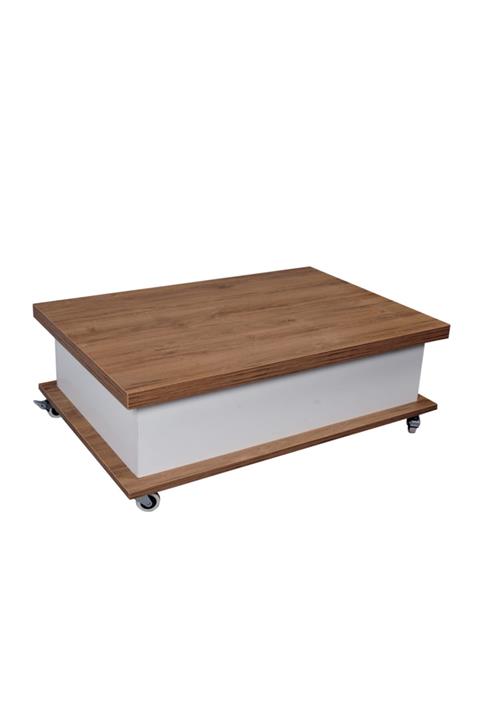 ERZAMO Akıllı Açılabilir Sehpa 3 Kademeli Tekerlekli