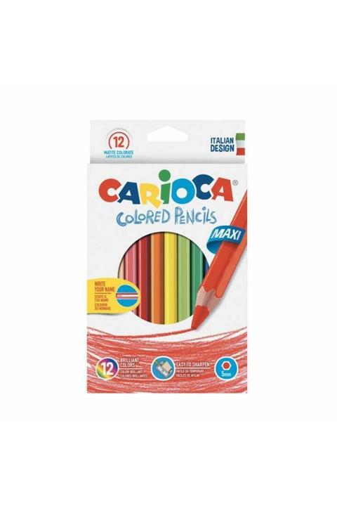 CARIOCA 12 Renk Jumbo Kuru Boya 41406