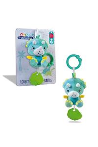 eayshop 17353 Yumuşak Dinazor Çıngırak /babyclementoni +3 Ay