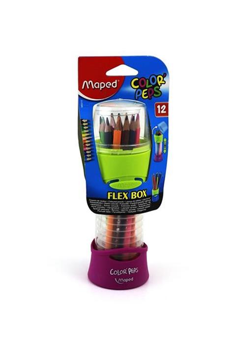 Maped 12 Renk Kuru Boya Flex Box