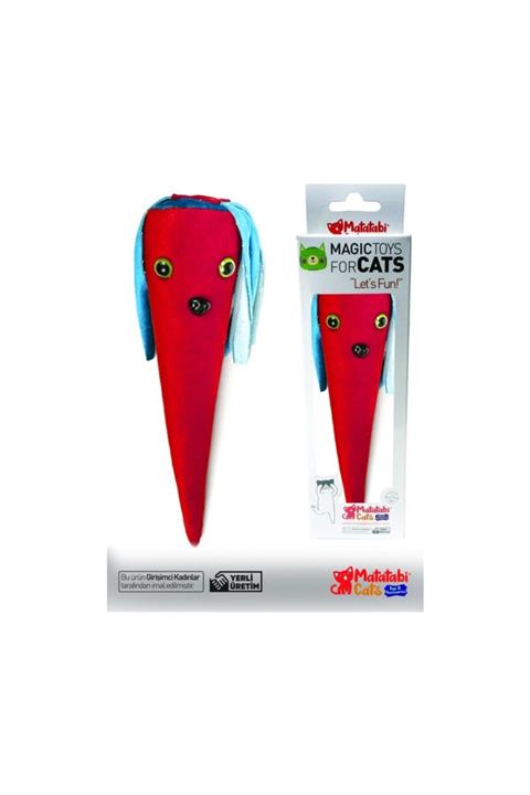 Matatabi Cats Mooni Kedi Oyuncagı Kırmızı 26 Cm