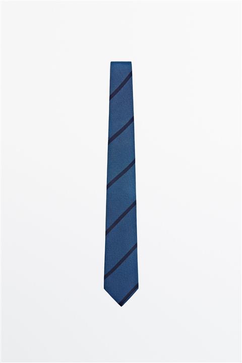 Massimo Dutti Dokulu  Ipek Kravat