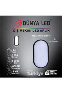 DÜNYA LED Hs.2401/1-s 24w Siyah Kasa Led Glob Armatür 6500k Beyaz Işık