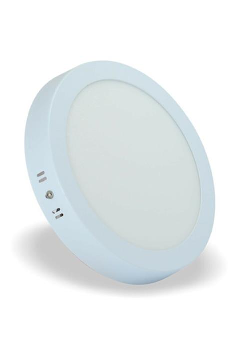 REAL LED 18w Led Panel S.ü Beyaz Yuvarlak Beyaz Kasa