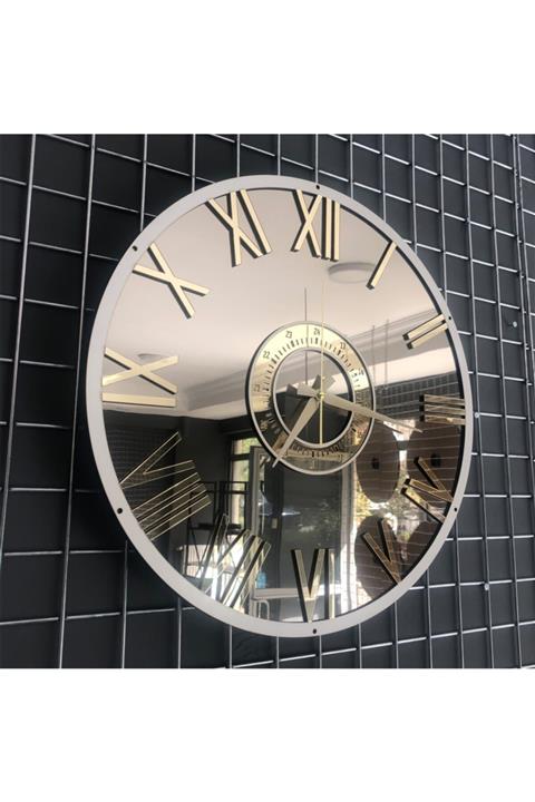 Kuzata Pleksi Aynalı Saat Özel Seri 1  60 cm