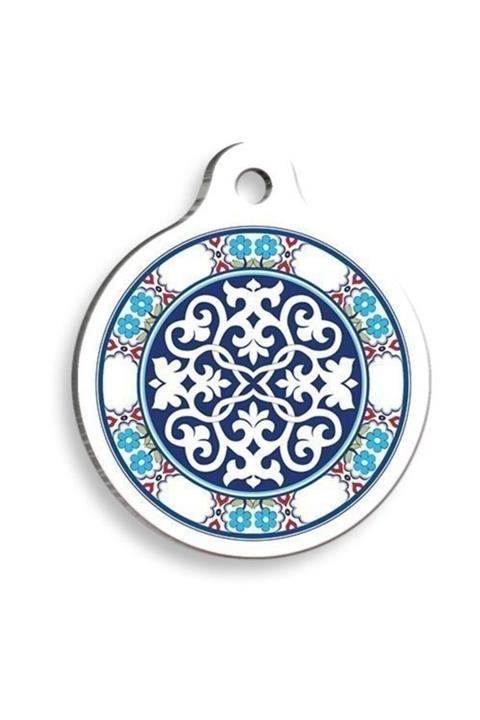 altın pati Motif 2 Kedi Ve Köpek Künyesi