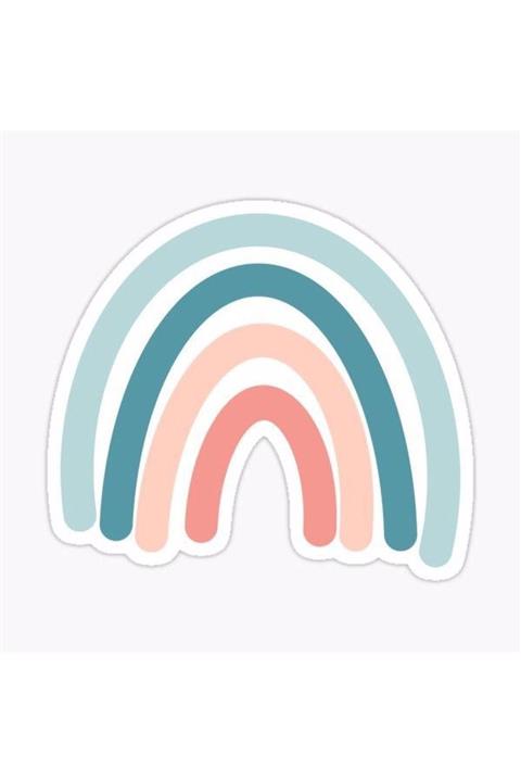 ZobarMarkt Renkli Gökkuşağı Defter Ajanda Planner Bullet Journal Laptop Sticker, 7x7 Cm