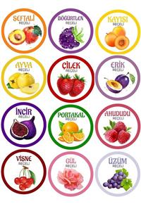 LALEZEN Reçel Kavanozu Etiketi - Sticker Etiket Baharatlık