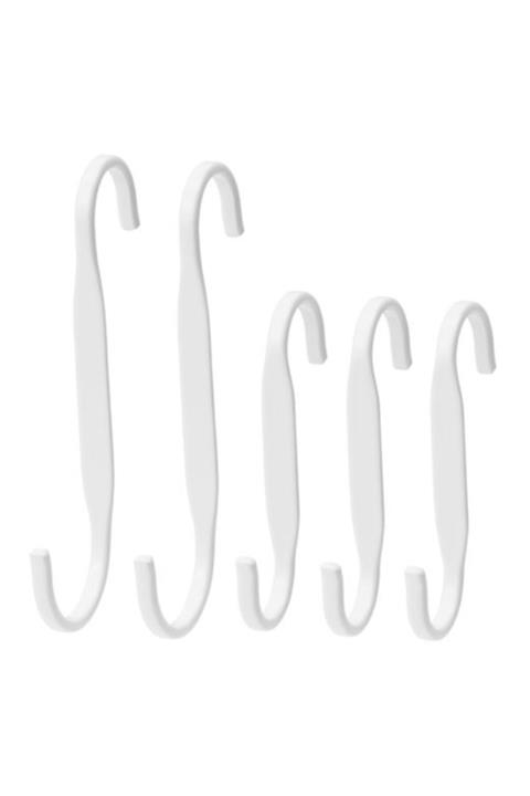 IKEA Beyaz Çelik Kanca 5 Adet