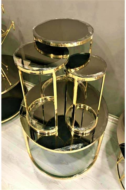 ucarconsept Cam Zigon Ve Orta Sehpa Takım Kartal