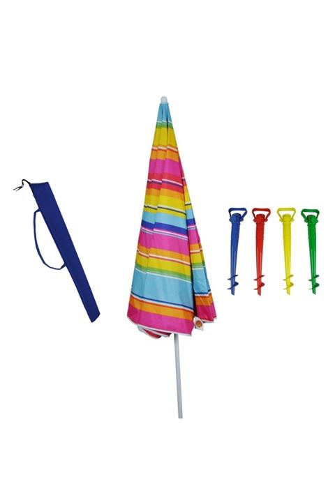 Beach Queen Lüx Şemsiye + Taşıma Çantası + Saplama Aparatı