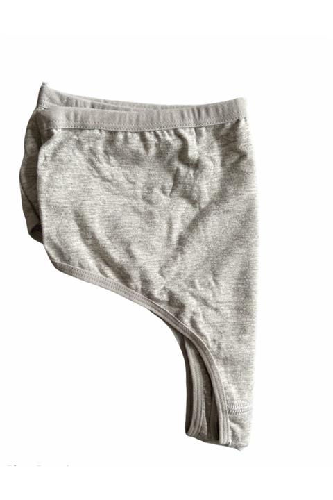 Gümüş Adam Kadın Pamuklu + Gümüş Slip Külot