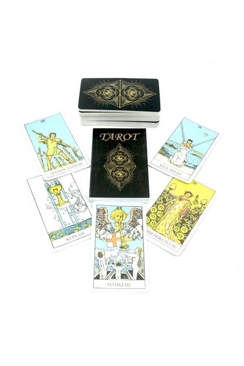 Burnis Toy Toys Ahşap Kutulu 78 Kartlı Tarot Seti Fırsat