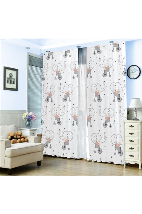 HOMESSA Filli 1068 140x260 Çocuk Odası Fon Perde