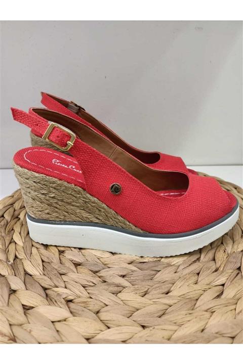 Pierre Cardin Kadın Hasır Dolgu Topuklu Sandalet Pc-51053