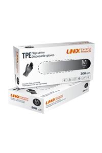 UNEX Tpe Eldivenler - 200 Lu (M -SİYAH)