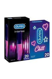 Durex Chill Karma Paket Prezervatif 20’li+ Intense Uyarıcı Jel, 10 ml