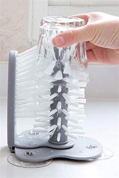 Buffer Fonksiyonel Vantuzlu Kolaylıkla Elde Bulaşık Yıkama Fırçası