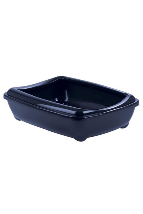 Moderna Kedi Tuvalet Kabı Ringli Büyük Lacivert
