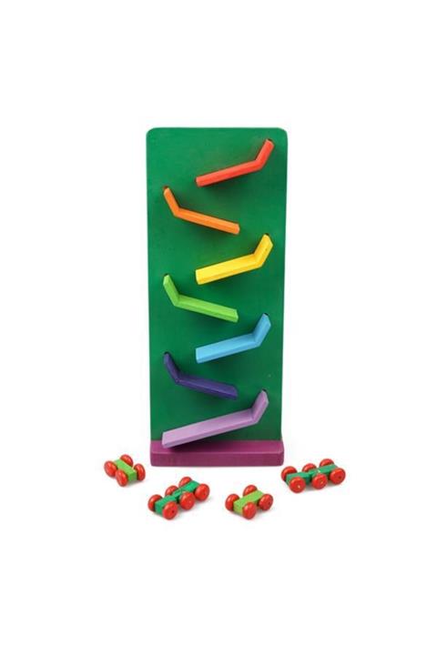 AĞAÇTANYA Ahşap Renkli Kayan Arabalar