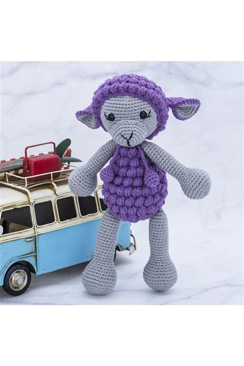 Amigurumi Turkey Amigurumi Organik Yıkanabilir El Örmesi Şirin Kuzu Boyutlar 30cm X 15cm St-303664
