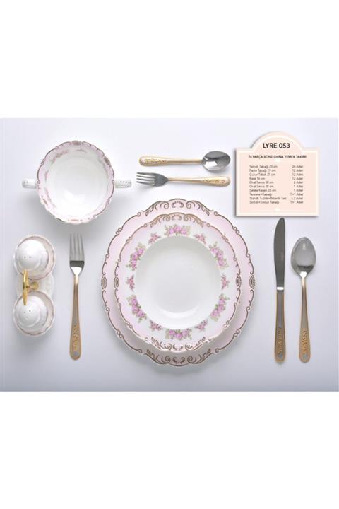 Star Venüs 74parça Bone China Yemek Takımı