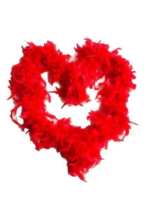 Aker Hediyelik Kırmızı Otriş Tüyü 2 Yard 60 Gr Kaz Tüyü Krem Otriş Tüyler – Özel Gün Parti Süsü