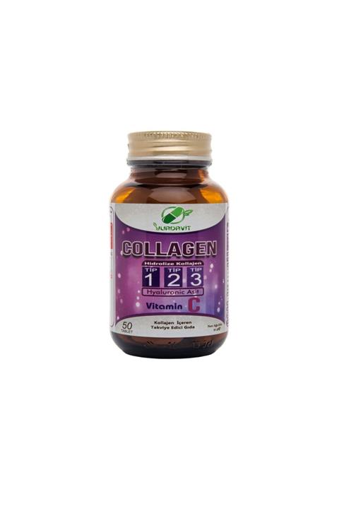 Yurdavit Kırışıklıklari Için Kollajen Hidrolize Collagen Type 1-2-3 900 Mg Hyaluronic Acid Vitamin C