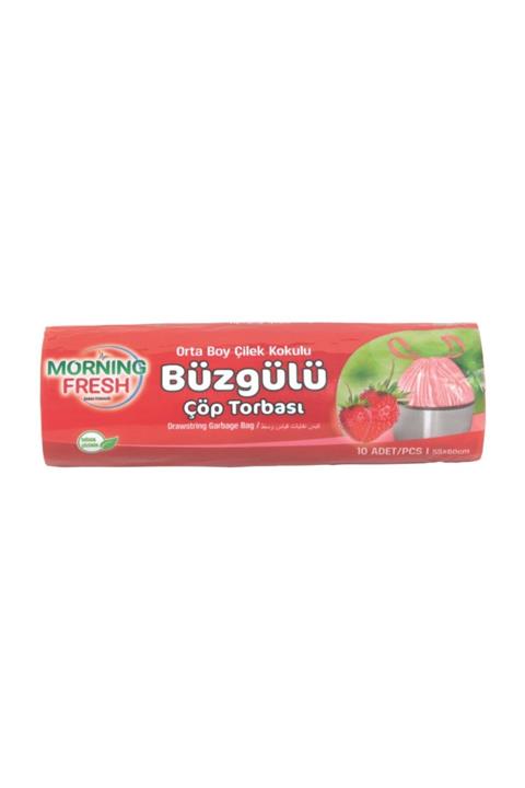 Proson MORNİNG FRESH BÜZGÜLÜ ÇÖP TORBASI ÇİLEK KOKULU ORTA BOY*10 RULO