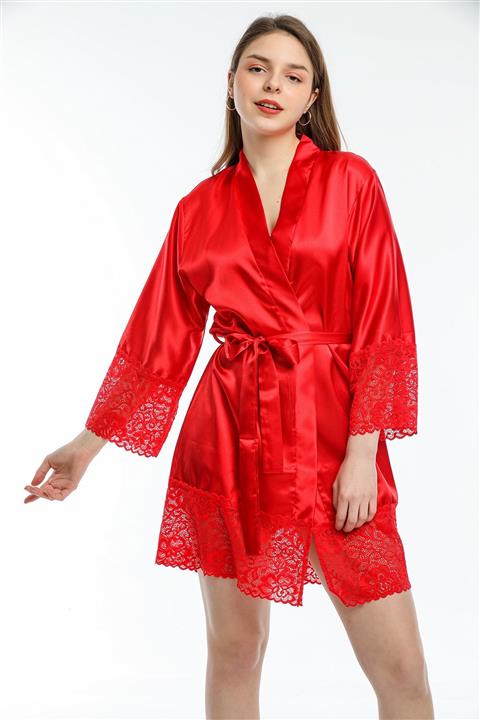 Jasmin Kadın Kırmızı Malven Sabahlık