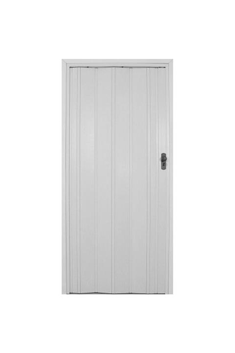SARPAŞ Katlanır Akordiyon Pvc Tek Kapı Camsız - 147x209 - Beyaz 12 Mm