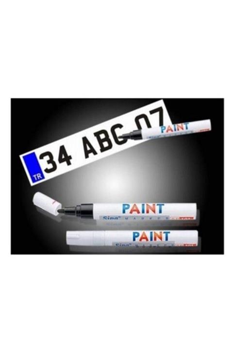 PAINT Siyah Oto Plaka Yazma Kalemi Araç Plaka Yazma Kalemi