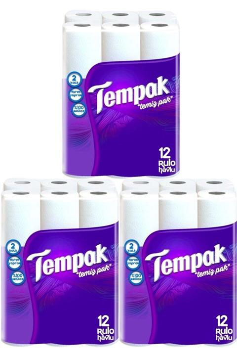 Tempak Kağıt Havlu 12'li X 3 Adet