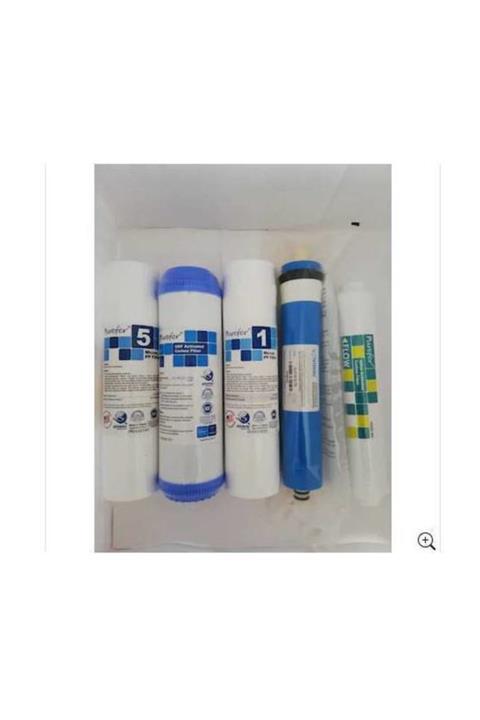 global water solutions Nsf'li Purefer Açık Kasa Su Arıtma Cihazı Vontron Mebran 5 Li Set