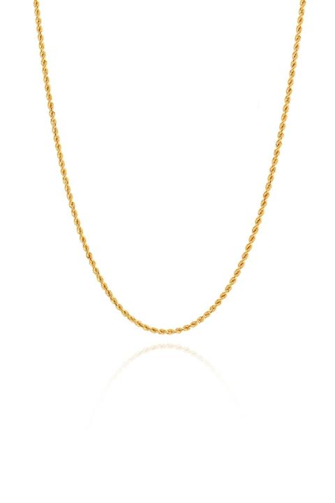 MOOM MÜCEVHERAT 70 cm Kadın 14 Ayar Altın Halat Zincir