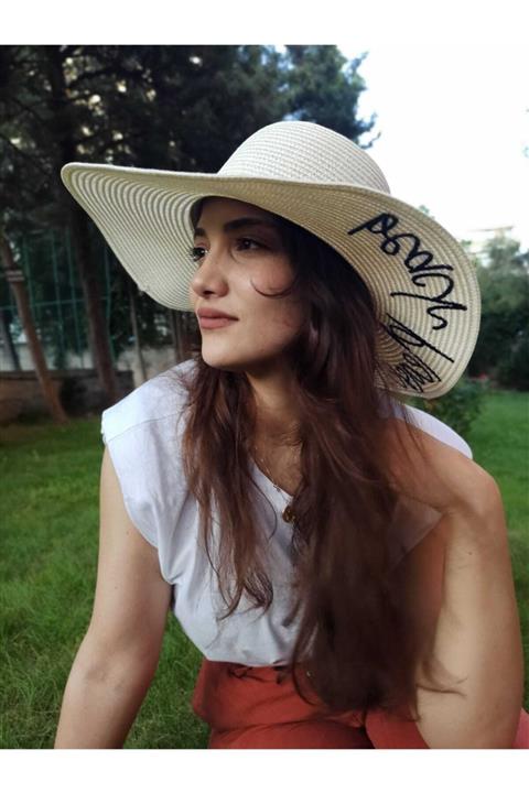laviyonsa Kırık Beyaz Beach Please Kloş Şapka