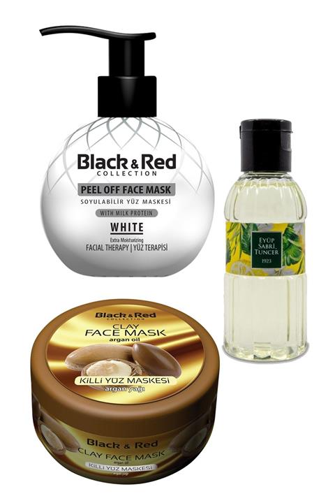 Black Red Soyulabilir Yüz Maskesi 50 ml - Killi Yüz Maskesi Argan 400gr
