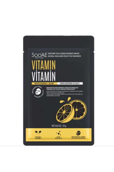 SOO'AE NEW YORK Doğal Kolajen Özlü Yüz Maskesi