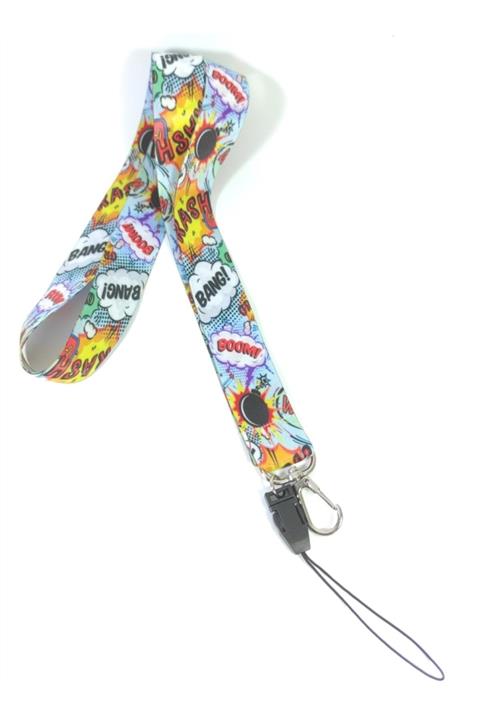 Çatı Medikal Desenli Yaka Kartı Ipi & Telefon Askısı