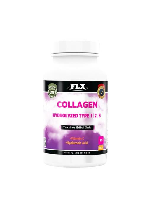 FLX Kollajen Tip-1 Tip-2 Tip-3 Hyaluronic Asit Vitamin C 90 Tablet