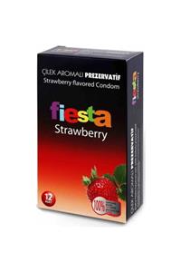 Fiesta Strawberry (cilekli) 12'li Ithal Prezervatif C-1588