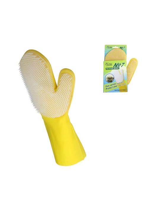 Trend Avenue Ergonomik Masajlı Evcil Hayvan Kedi Köpek Yıkama Eldiveni Aparatı