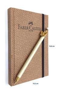 Faber Castell A6 Bambu Sert Kapak Ajanda Ve Mekanik Versatil Kalem 0,7