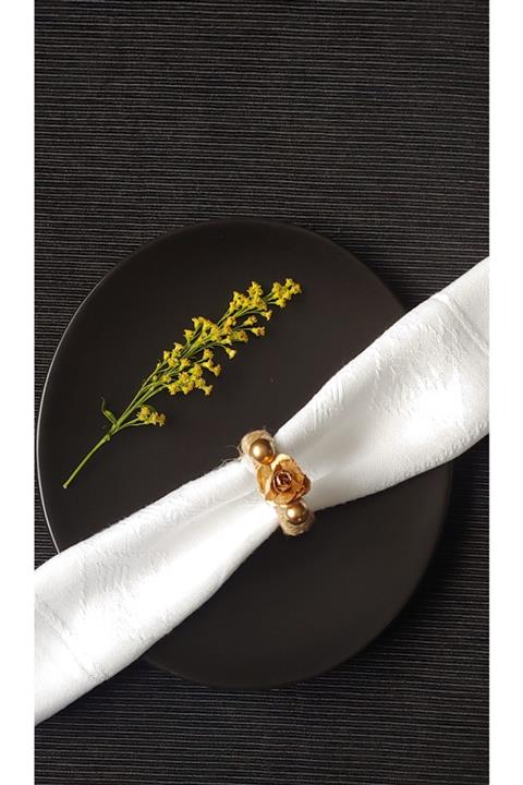 Opia Design Products Gold Peçetelik - El Yapımı Peçete Halkası 6lı